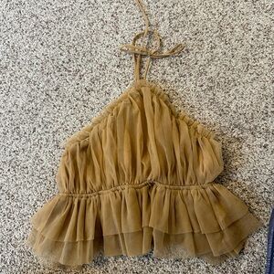 Boutique tool peplum crop top